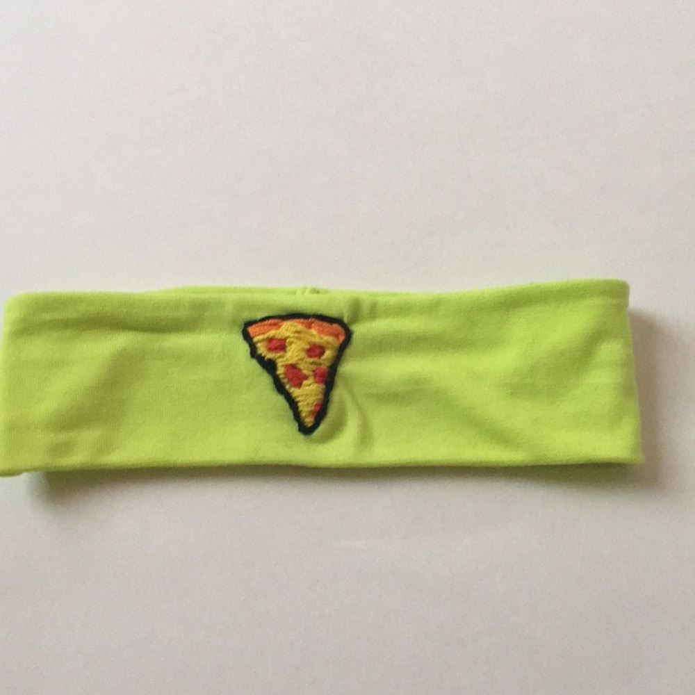 HANDMADE yellow-green headband
